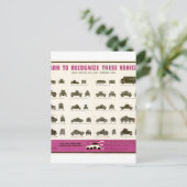 World_War_II_armored_Propaganda Poster Briefkaart (Staand voorkant)