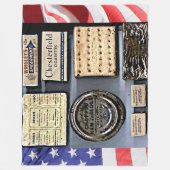 WORLD WAR II C-RATIONS FLEECE DEKEN (Voorkant)