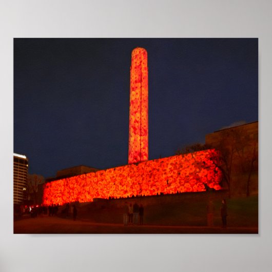 World War One Museum en Memorial Poppy Display Poster (Voorkant)