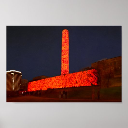 World War One Museum en Memorial Poppy Display Poster (Voorkant)