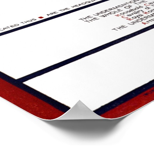 WORLD WAR ONE WAR MAP VAN HET VERENIGD KONINKRIJK POSTER (Hoek)