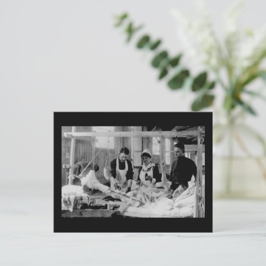 World War One Zurse Field Hospital Briefkaart (Staand voorkant)