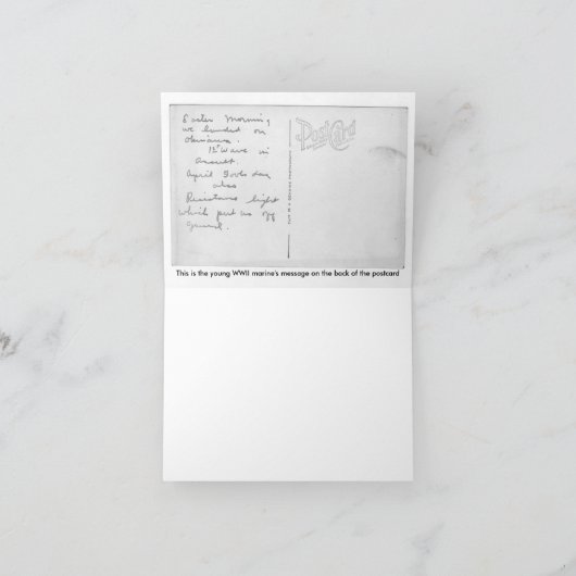 World War Two American Soldiers Kaart (Binnen)