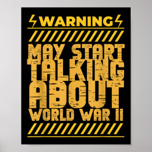 World War Two Grappige Geschiedenis World War Gesc Poster