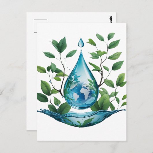 World Water Day Briefkaart (Voorkant / Achterkant)