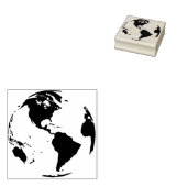 World wereldbol Art Stempel (Gestempeld)