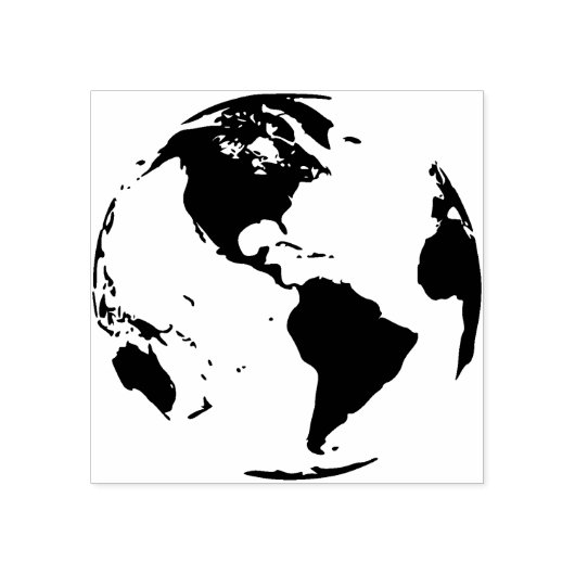 World wereldbol Art Stempel (Afrduk)
