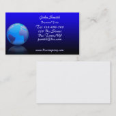 World Wereldbol Business Card-template Visitekaartje (Voorkant / Achterkant)