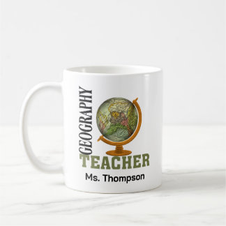 World Wereldbol Geography Teacher Koffiemok