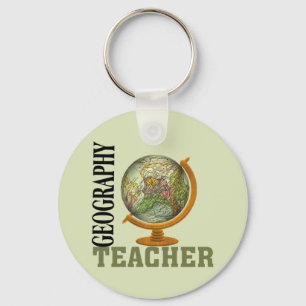 World Wereldbol Geography Teacher Sleutelhanger