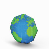 World Wereldbol Map Fotoblokken (Rechts)