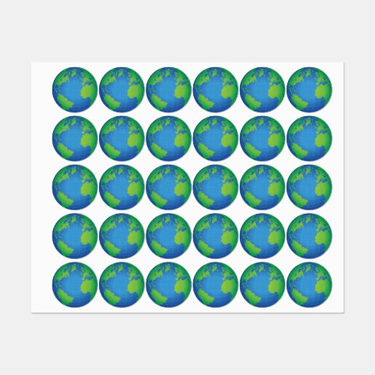 World Wereldbol Map Labels (Vel)