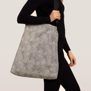 World Wereldbol Map of the World Crossbody Tas