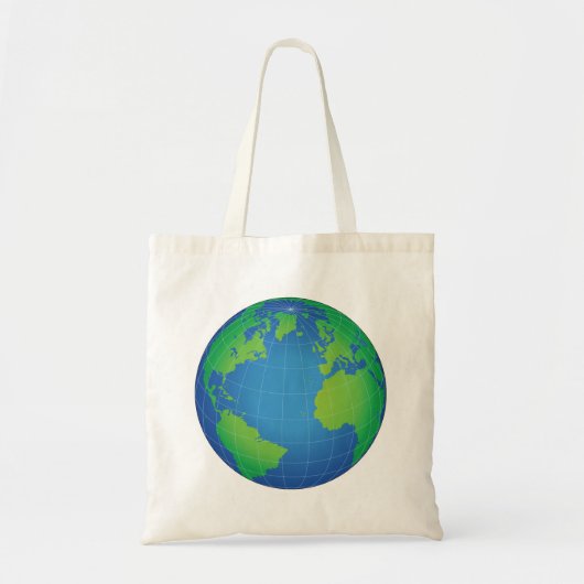 World Wereldbol Map Tote Bag (Voorkant)