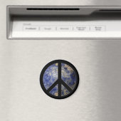 World Wereldbol Peace Sign Magnet (Insitu (Vaatwasser))