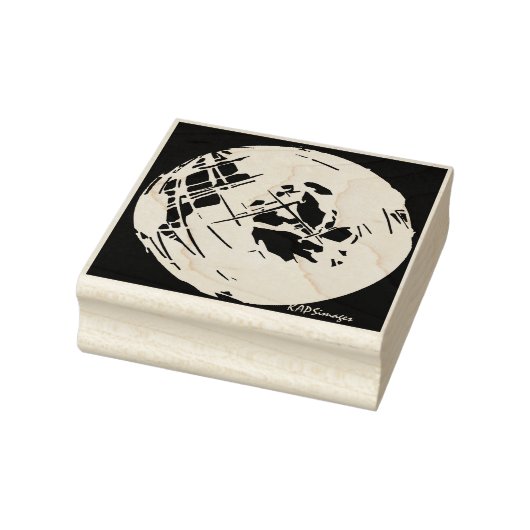 World Wereldbol Photography Art Tas Rubberstempel (Stempel)