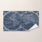 World Wereldbollen Blueprint Bad Handdoek (Handdoek)