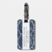 World Wereldbollen Blueprint Bagagelabel (Achterkant verticaal)