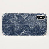 World Wereldbollen Blueprint Case-Mate iPhone Case (Achterkant (horizontaal))