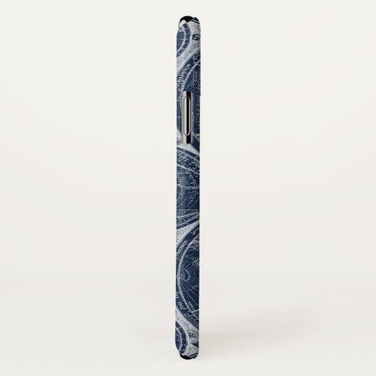 World Wereldbollen Blueprint Case-Mate iPhone Case (Achterkant / rechts)