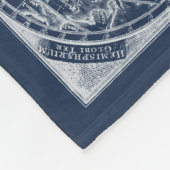 World Wereldbollen Blueprint Fleece Deken (Hoek)