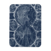 World Wereldbollen Blueprint Magneet (Verticaal)