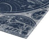 World Wereldbollen Blueprint Snijplank (Hoek)