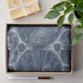 World Wereldbollen Blueprint Tissuepapier (Geschenk)