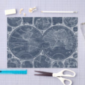 World Wereldbollen Blueprint Tissuepapier (Craft)