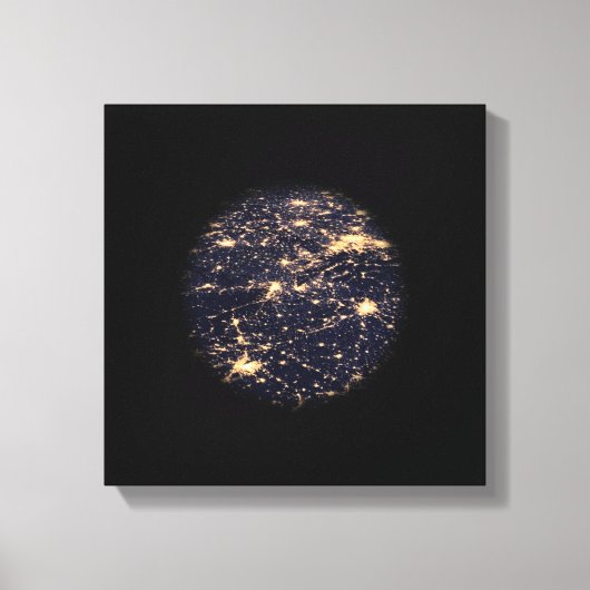World Wide Web of Light Network Canvas Print (Voorkant)