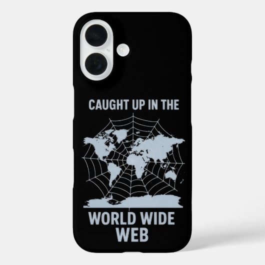 World Wide Web Phone Case (Achterkant)