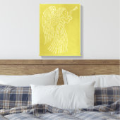 World Word Angel Gold Canvas Afdrukken (Insitu (Slaapkamer))