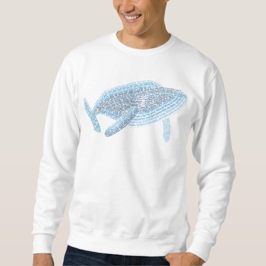 World Word Blauw Sweatshirt (Voorkant)