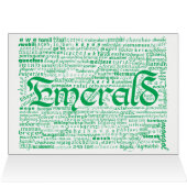 World Word Emerald Jubileum Kaart (Binnen Horizontaal (Boven))