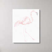 World Word Flamingo Canvas (Voorkant)