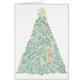 World Word Holiday Tree Kaart (Voorkant)