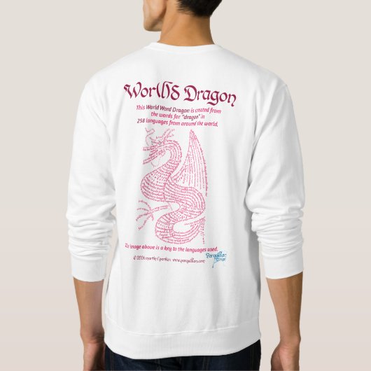World Word Red Dragon Sweatshirt (Achterkant)