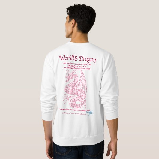 World Word Red Dragon Sweatshirt (Achterkant volledig)