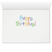 World Word verjaardagstaart Kaart - kleurenschema  (Binnen Horizontaal (Onder))