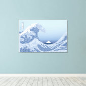 World Word Wave Canvas Print (Insitu (Houten vloer))