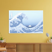 World Word Wave Canvas Print (Insitu (Woonkamer))