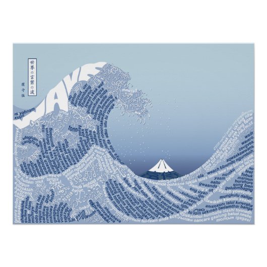 World Word Wave Poster (Voorkant)