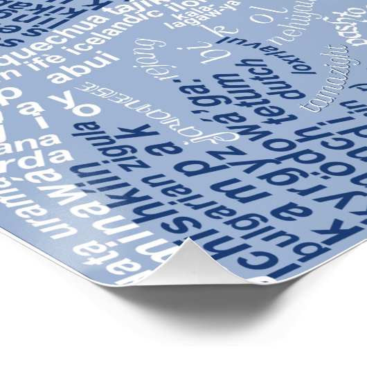 World Word Wave Poster - Taalsleutel (Hoek)