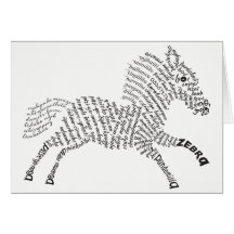 World Word Zebra Kaart