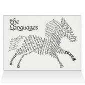 World Word Zebra Kaart (Binnen Horizontaal (Boven))