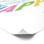 World WordBirthday Cake Poster (Hoek)