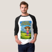 World You Were Born In No Longer Exists Cartoon T-shirt (Voorkant volledig)