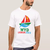 World Youth Day 2023 Drawing Geïnspireerd JMJ WYD T-shirt (Voorkant)