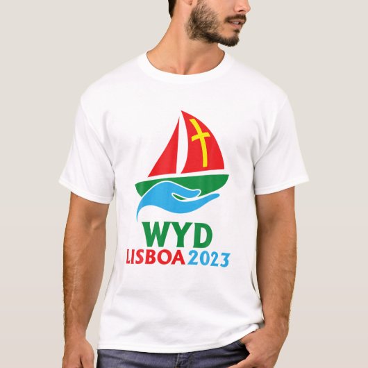 World Youth Day 2023 Drawing Geïnspireerd JMJ WYD T-shirt (Voorkant)
