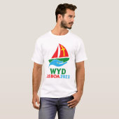 World Youth Day 2023 Drawing Geïnspireerd JMJ WYD T-shirt (Voorkant volledig)